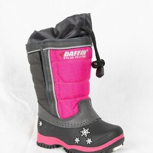 Baffin Kids' Pink and Gray Winter Boot - Insulated Snow Footwear